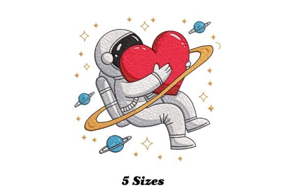 Astronaut with Heart Embroidery Design Review