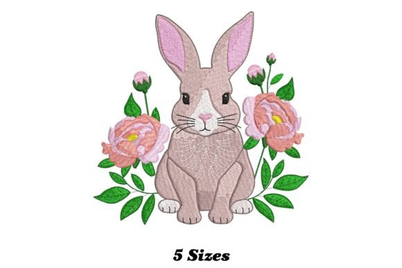 Rabbit with Flower: A Whimsical Embroidery Review