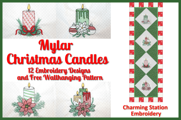 Review: Mylar Christmas Candles Embroidery Design