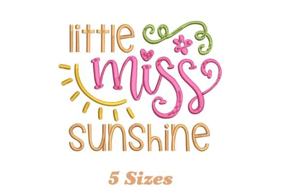 Reviewing Little Miss Sunshine Embroidery Design